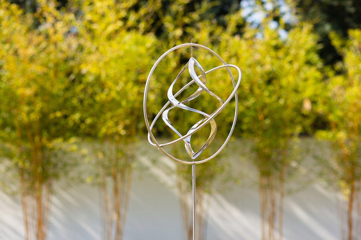 Kinetic sculpture / decorative windmill with crystal.Made in PL Type ornament