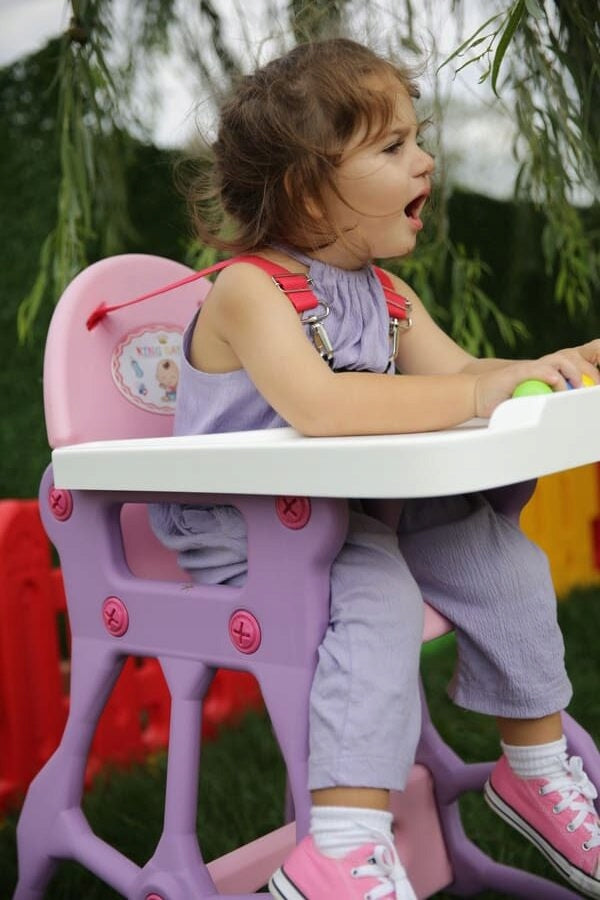 King Baby Highchair - Turquoise Material other