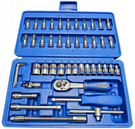 King Tony Tool Kit 1/4" 46Pcs Ratchet Cap Accessories Manufacturer code ST2346MR01