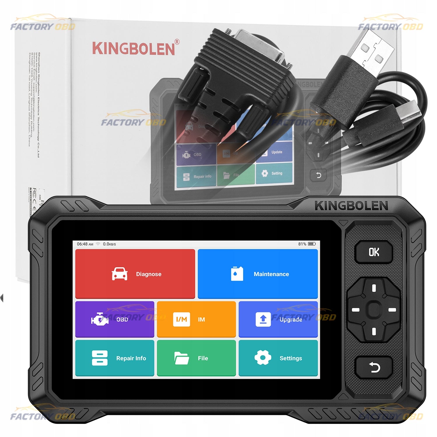 Kingbolen S6 Elite CAN-FD OBD2 diagnostic interface j.PL