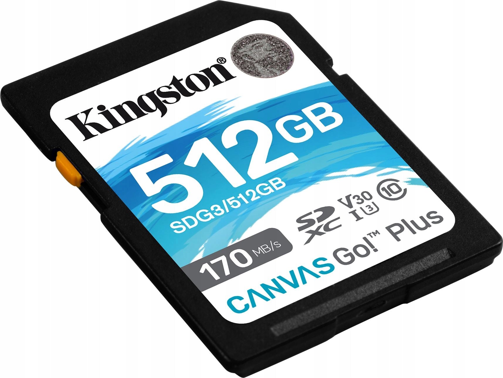 Kingston Canvas Go! Plus SDXC 512GB Class 10 UHS-I/U3 V30 Manufacturer Kingston
