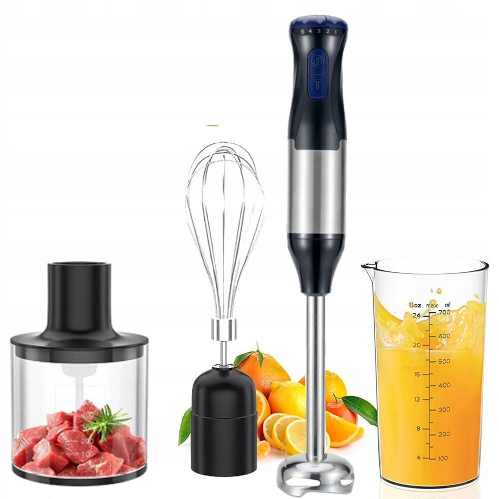 Kitchen Blender Handheld 1000W Turbo 5 Speeds 4IN1 Multifunction Kit