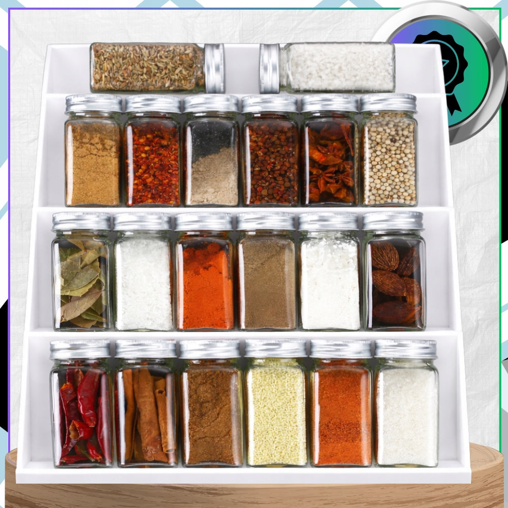 Kitchen Drawer Organizer for Spices Refill Box Extendable White Number of pieces 2 pcs