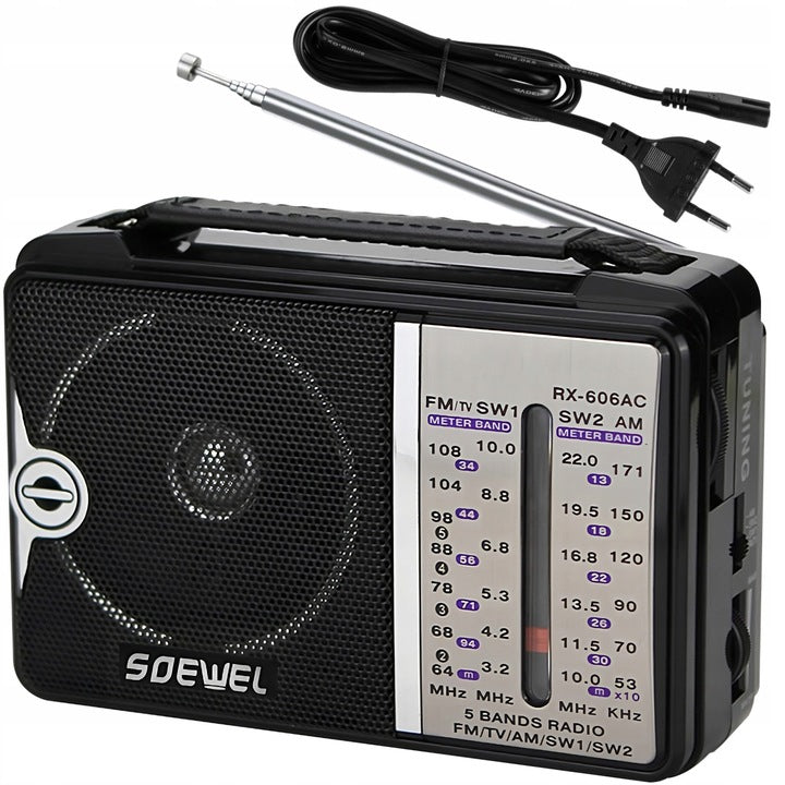 Kitchen Radio Portable Small Network Battery Operated FM AM USB 230V Manufacturer code kuchenne czarne kompaktowe bateryjne ANTENA