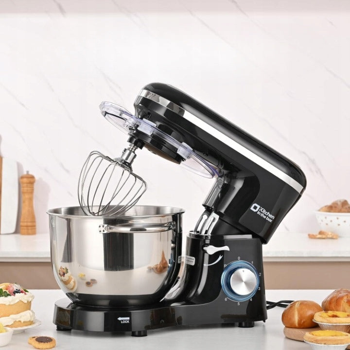 Kitchen in the box Planetary Robot 6,2L 1400W Cake Machine Black Packaging status original