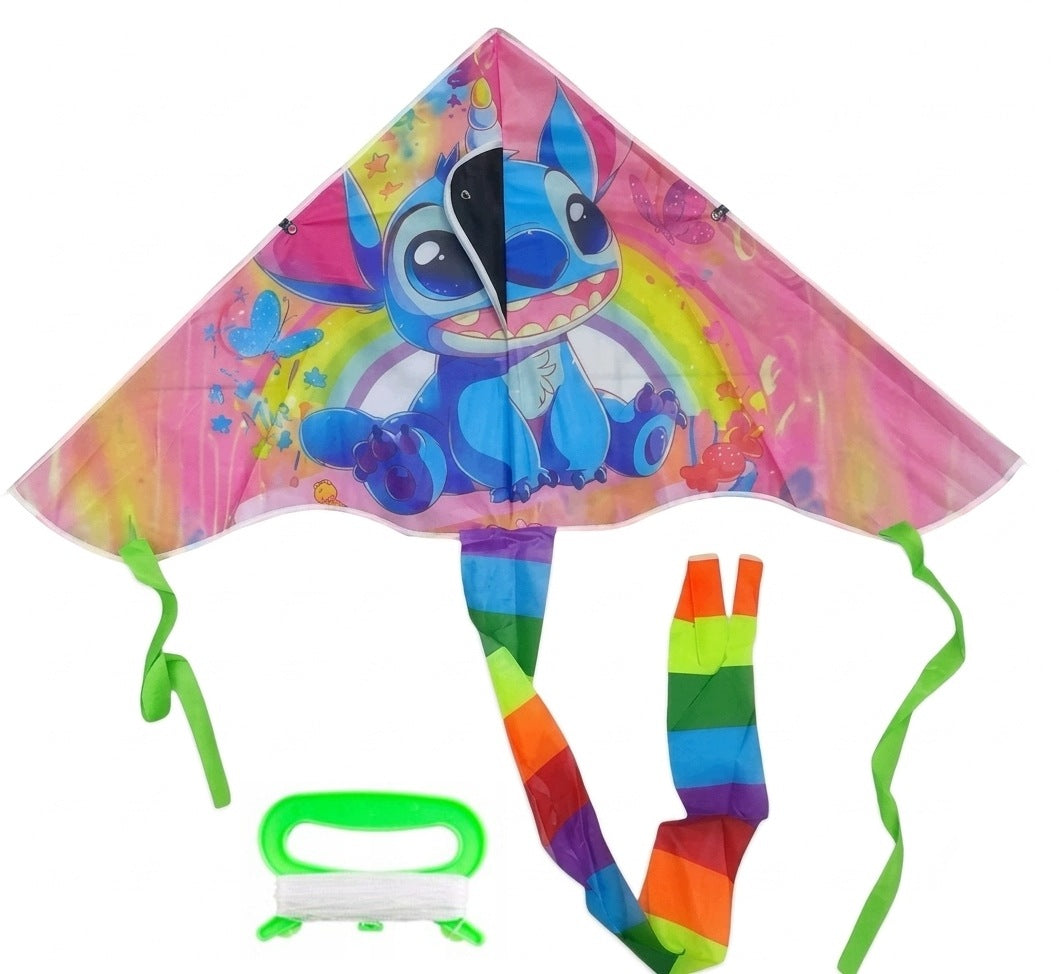 Kite for children large STITCH colorful children's durable + rope