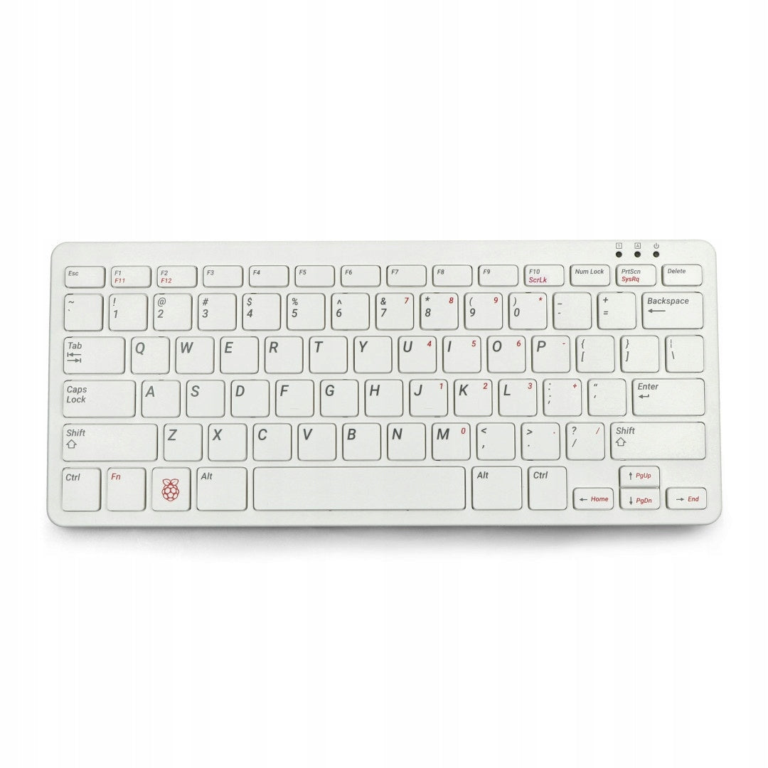 Offizielle Tastatur für Raspberry Pi Modell 4B/3B+/3B/2B, rot und weiß
