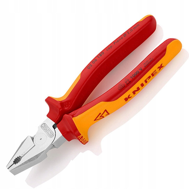 Kliešte KNIPEX 02 06 180, 180 mm, silové, kombinované, VDE Kind multi-functional pliers