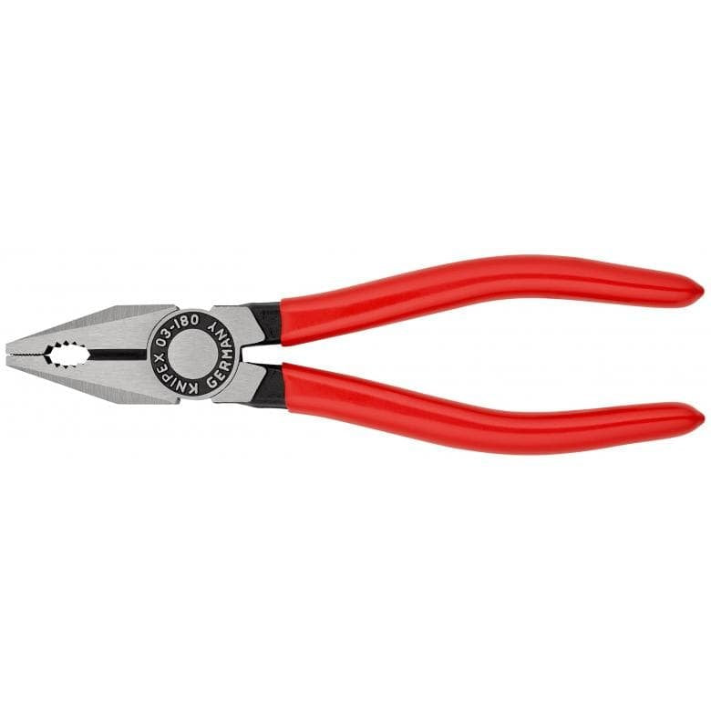 Klieste KNIPEX 03 01 180, 180 mm, kombinované, DIN 5746 Kind pliers side cutting pliers multi-functional pliers elongated pliers locking pliers