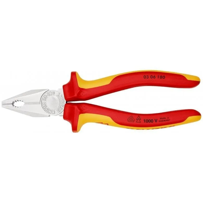 Klieste KNIPEX 03 06 180, 180 mm, kombinované, CrV, VDE 1000V Brand Knipex