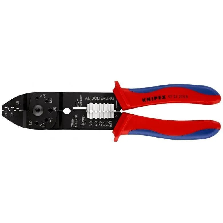 Klieste KNIPEX 97 21 215 B, 215 mm, 0.5-2.5mm/AWG 20-14, lisovacie