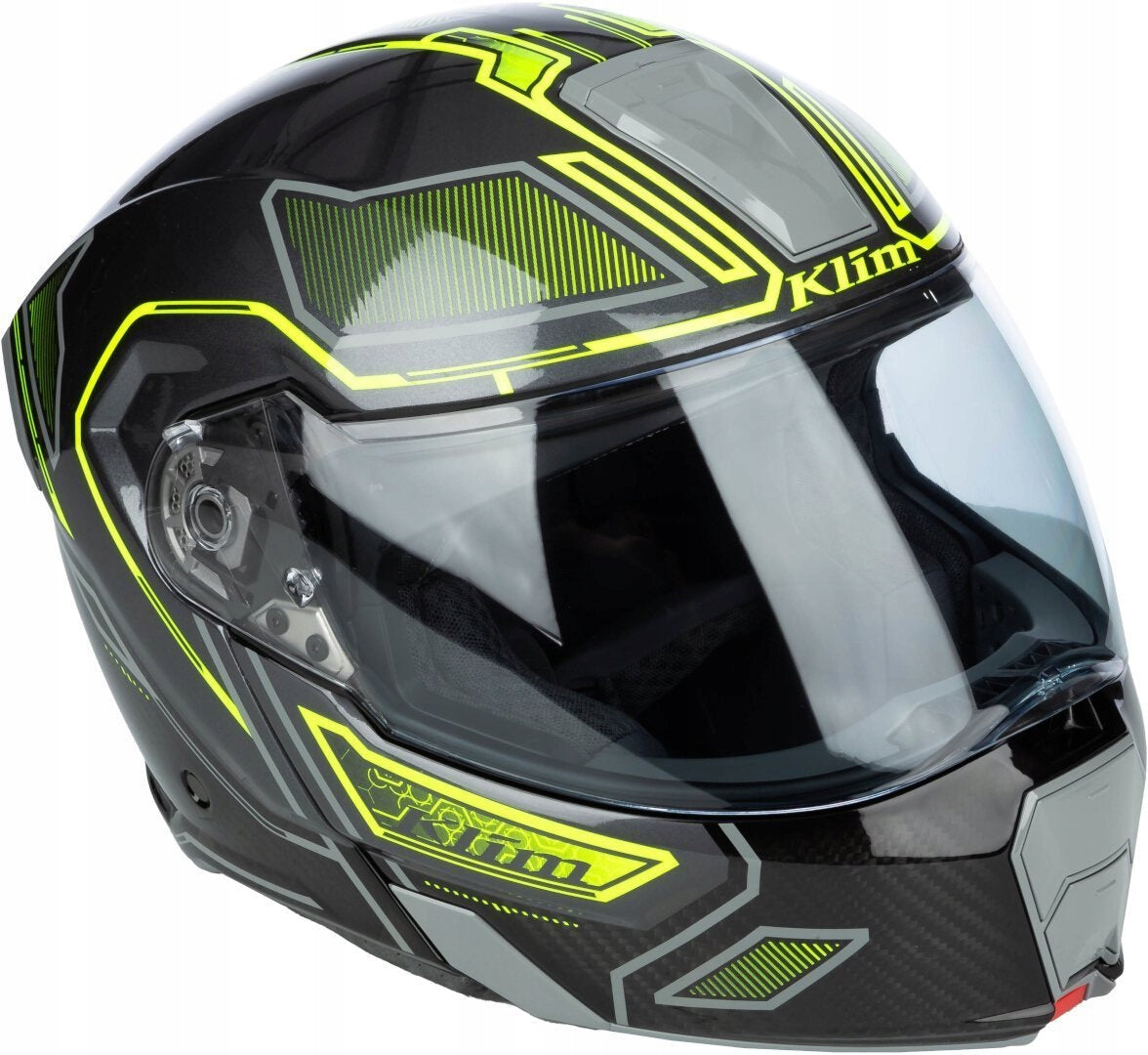 Klim GT1 Expedition Helmet XXL Encrypted Gloss Asphalt - Hi-Vis Size XXL