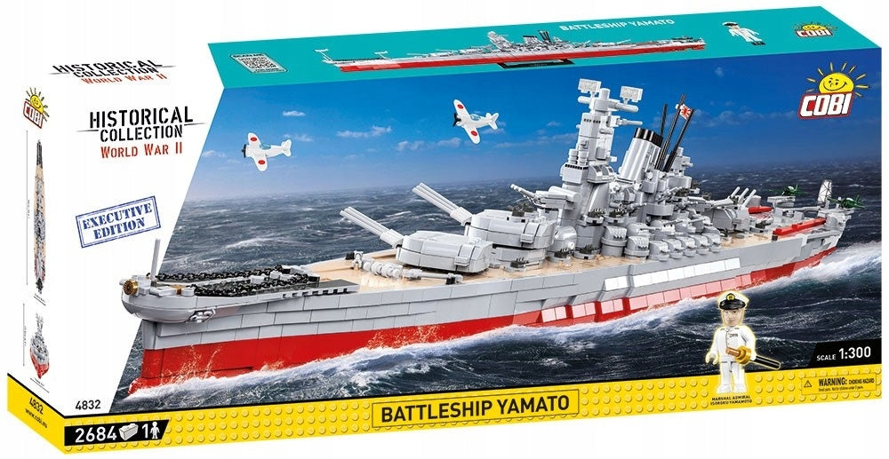 Surenkamas modelis Antrojo pasaulinio karo laivas Yamato Cobi, 4832, 2684 d.