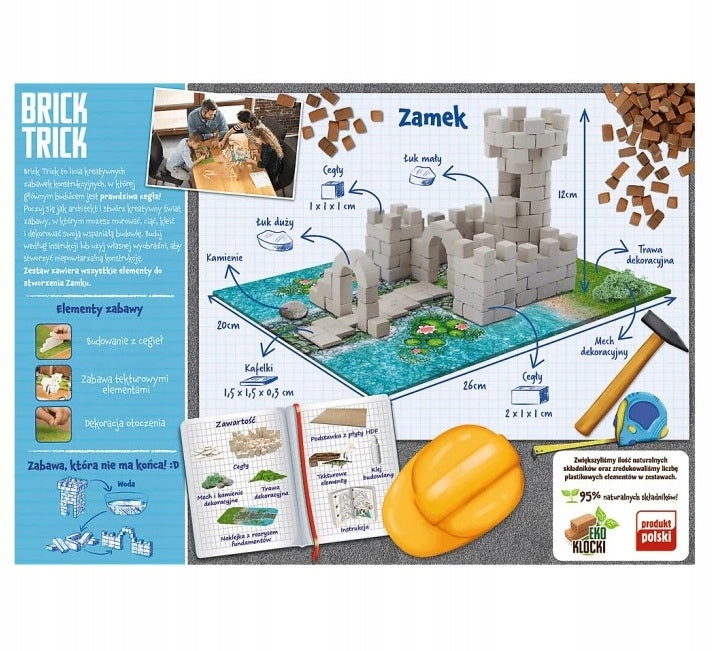 Surenkami konstruktoriaus blokeliai Trefl Brick Trick Castle, 210 d.