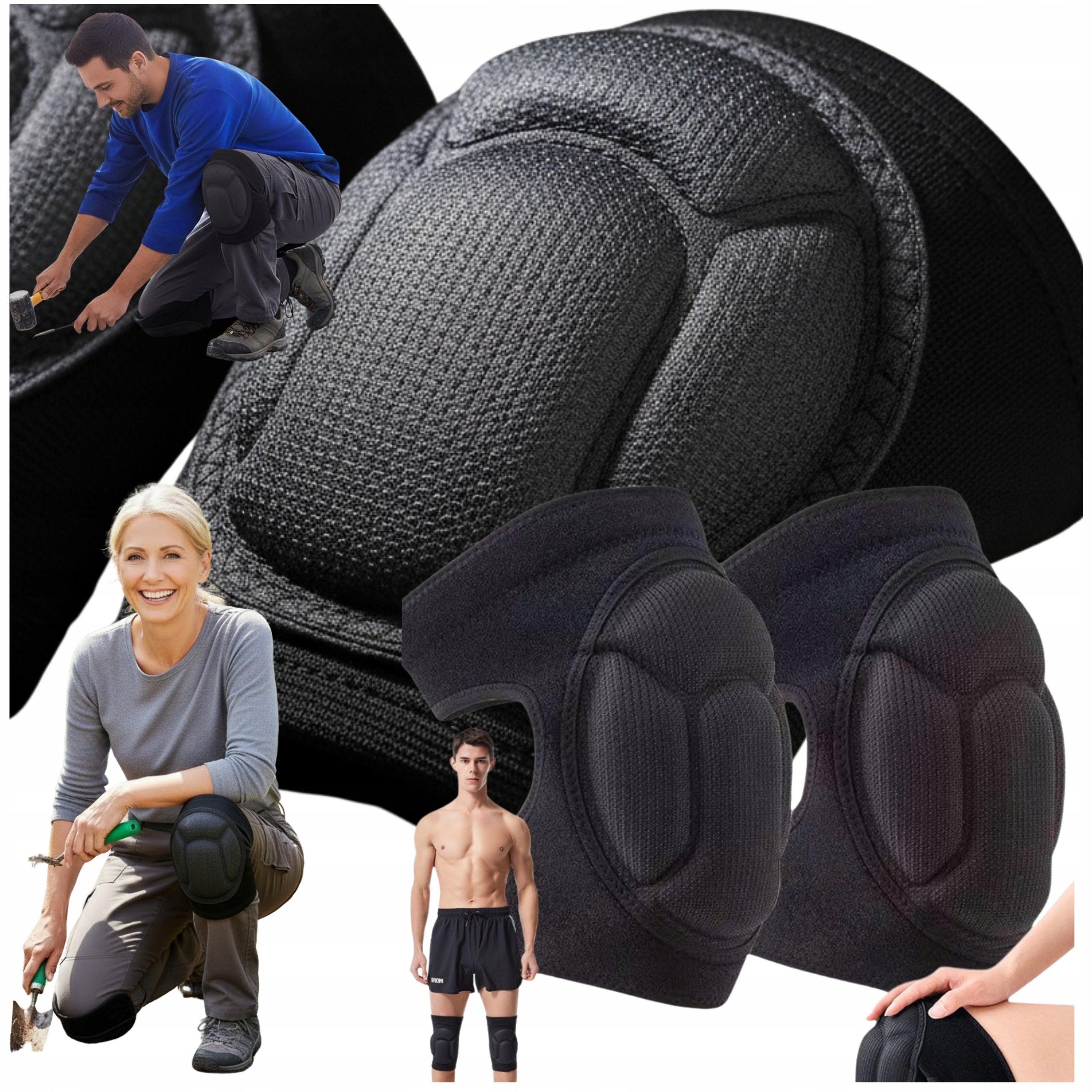 Knee Pads Foam Knee Protectors Construction Garden Health and Safety SOLID