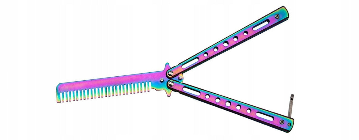 Knife BSH Butterfly Training Comb Rainbow Fade Latch N467C Manufacturer code N467C