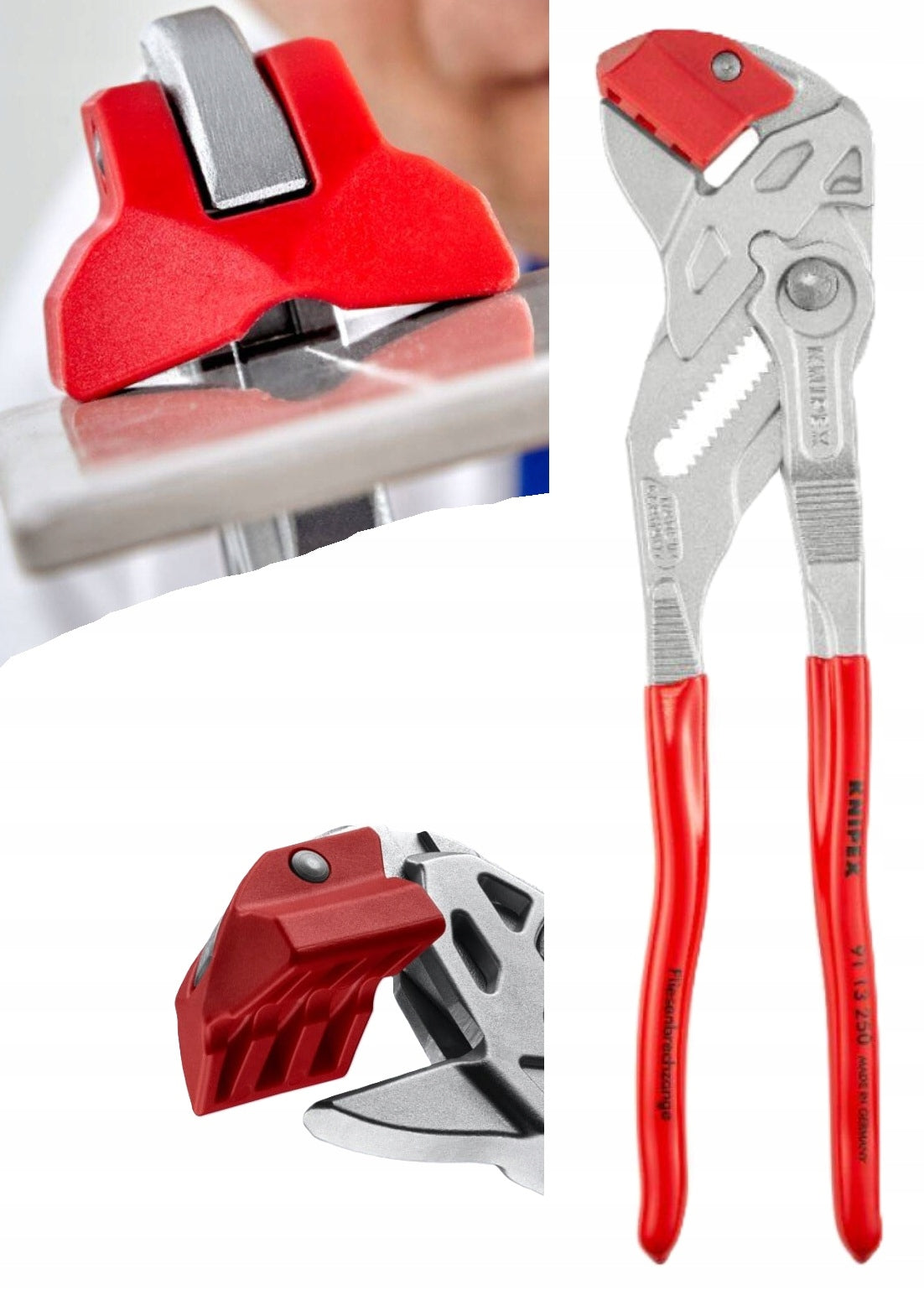 Knipex 9113250 Pliers for breaking stoneware glaze 250mm 91 13 250