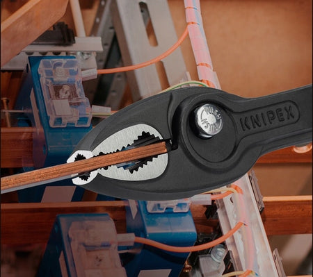 Knipex TwinGrip 82 01 200 Pliers – Frontal, 200 mm, Extra Grip Brand Knipex