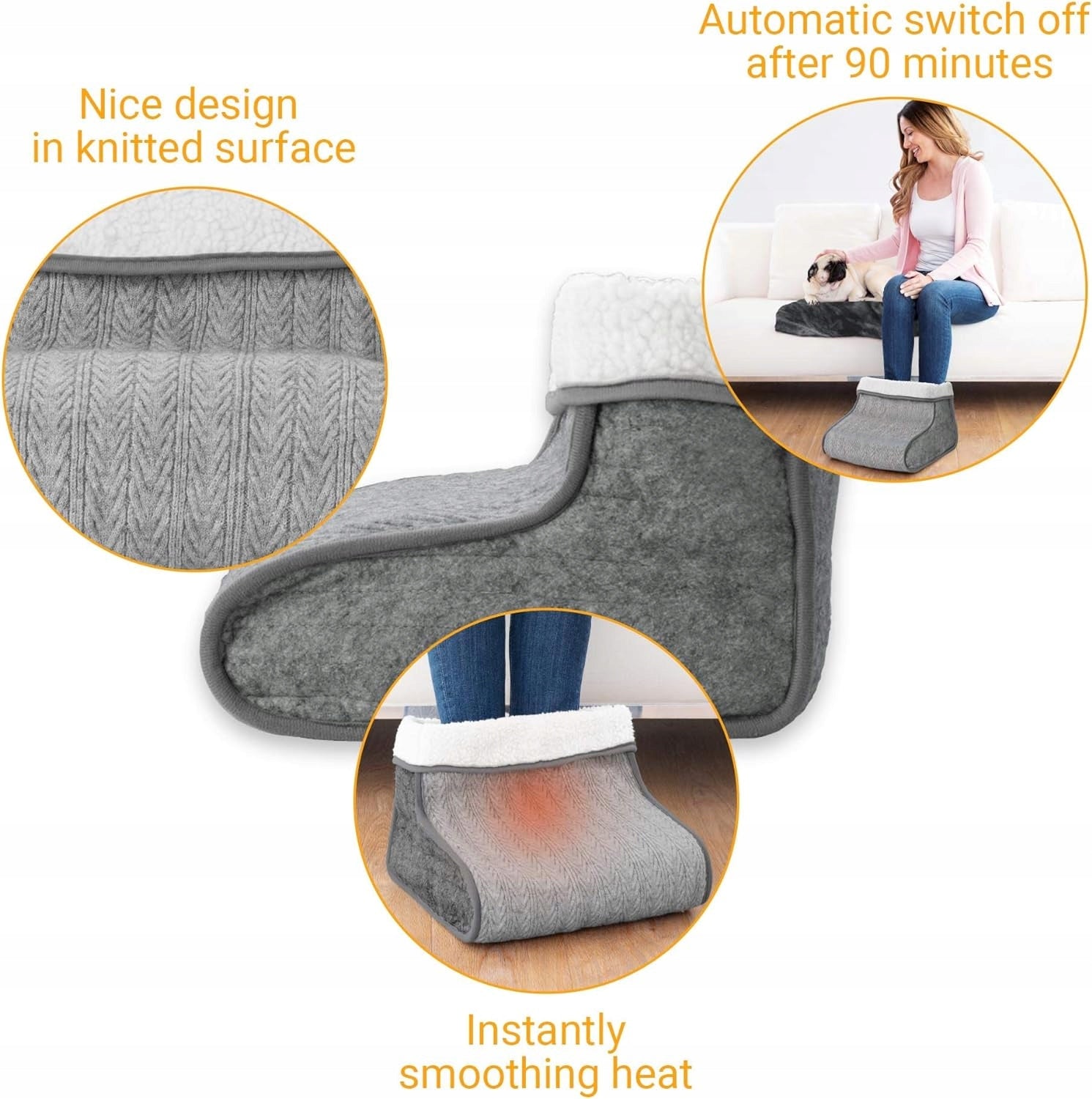 Knitted Foot Heater Medisana FW 150P DRIED 3 DEGREES TEMPERATURE Manufacturer code OGRZEWACZ STÓP REGULACJA TEMPERATURY 100W