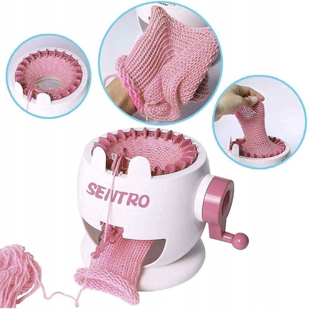 Knitting Machine Grinder Hoop Loom For Knitting + Yarn Hook rotating