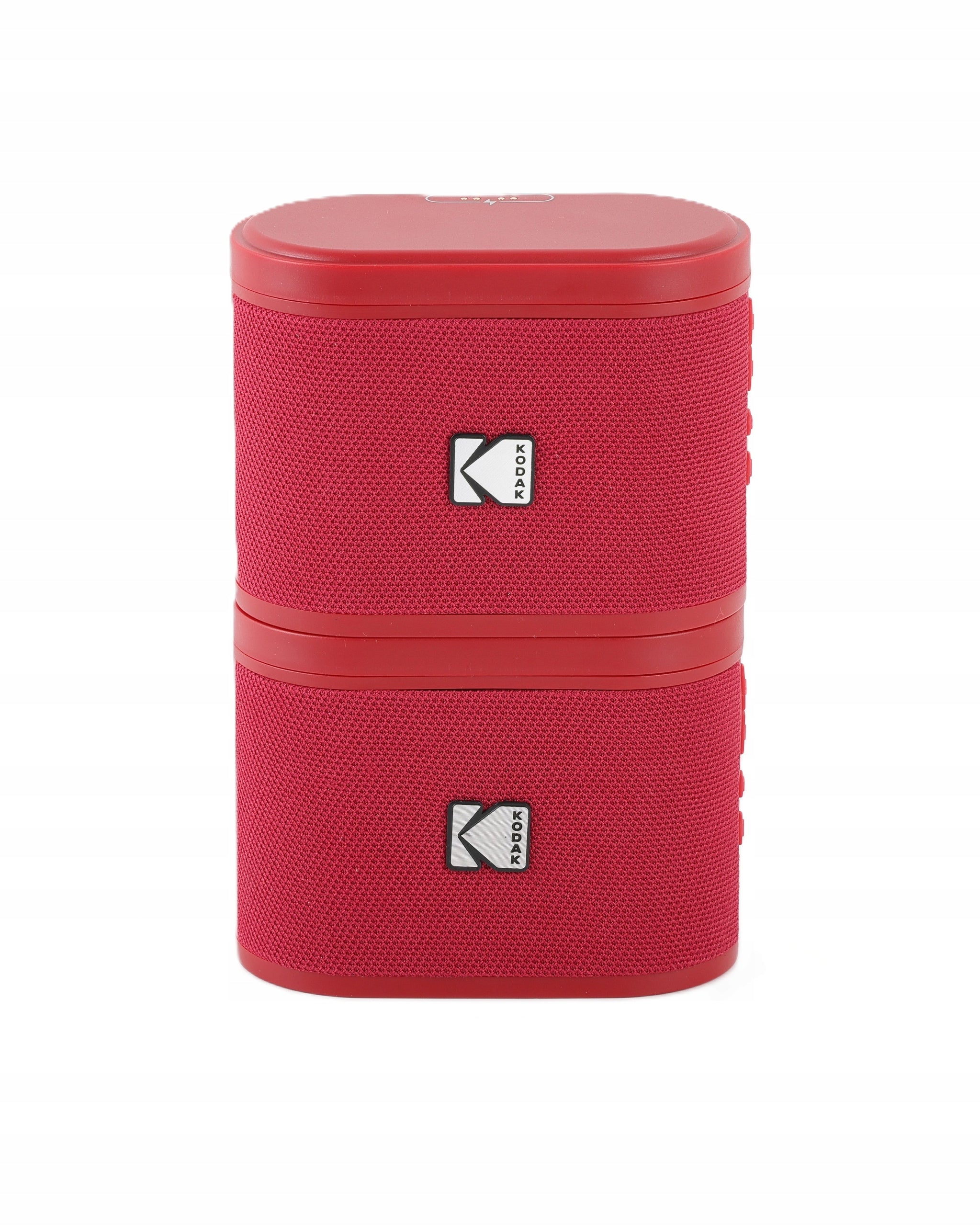 Kodak SoundBrix Dual RED Set of 2 Bluetooth Stereo Speakers 50m USB-C