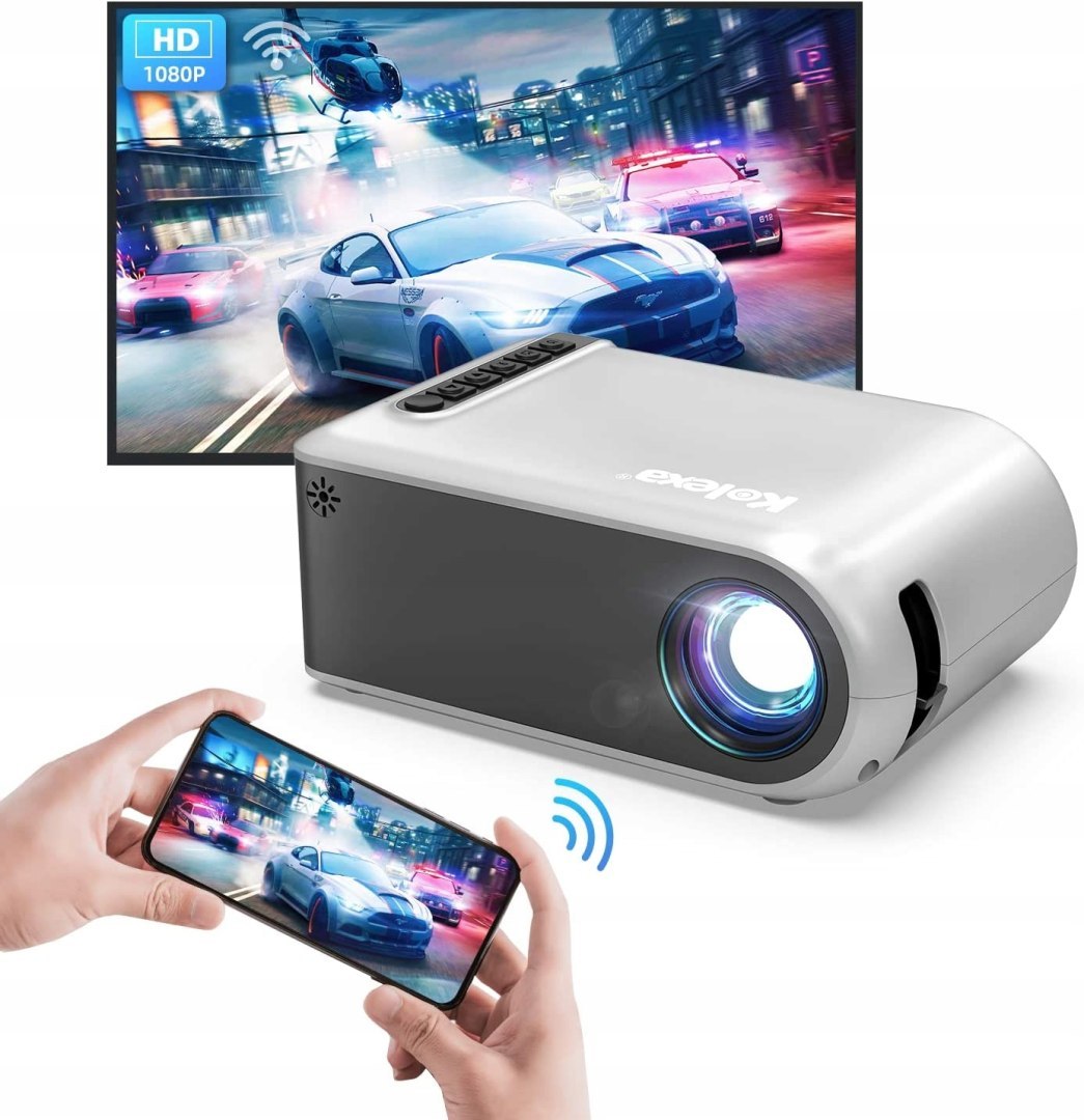 Kolexa VF210 YELLOW HDMI LED Projector for Kids