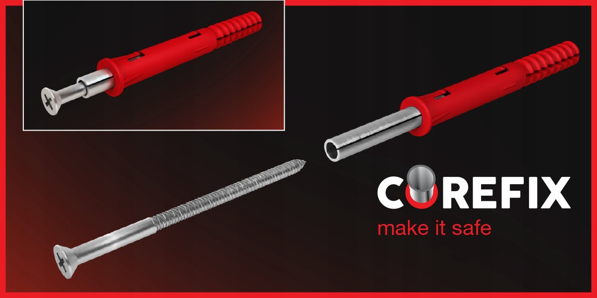 Befestigungsteile Corefix 120 Dot & Dab Wandbefestigung 24 Stk.