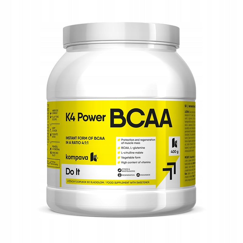 Kompava K4 Power BCAA 4:1:1 instant muscle recovery 400g/36por grapefruit