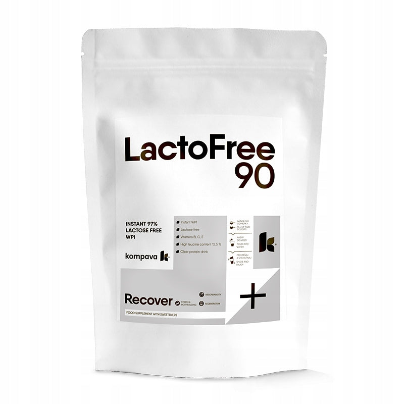 Kompava LactoFree 90 Protein Lactose Free Protein for Muscle Growth 500g/16por