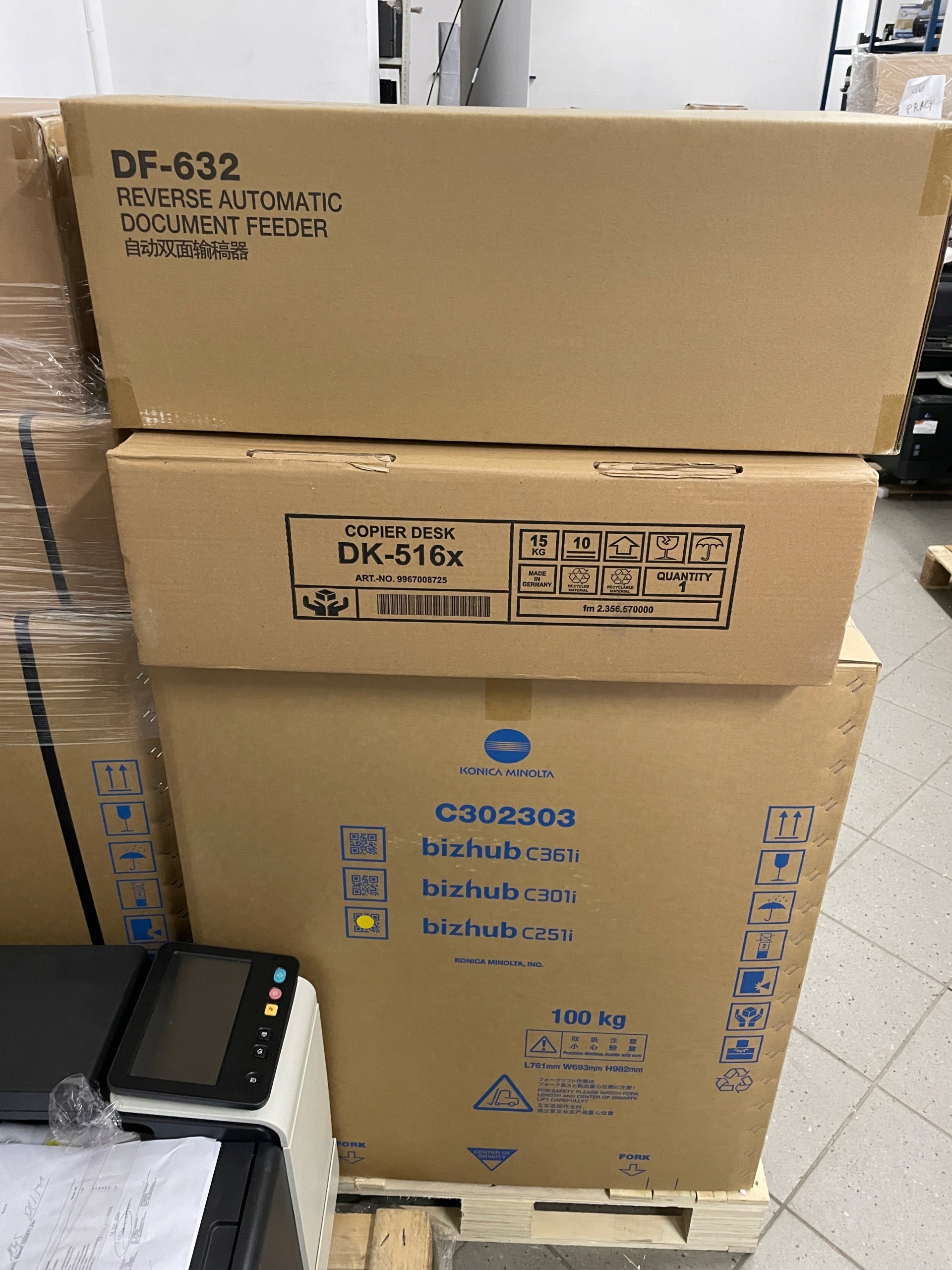 Konica Minolta Bizhub C251i DF+DK NEW+TONERY photocopier A3 colour NEW Manufacturer code C251i
