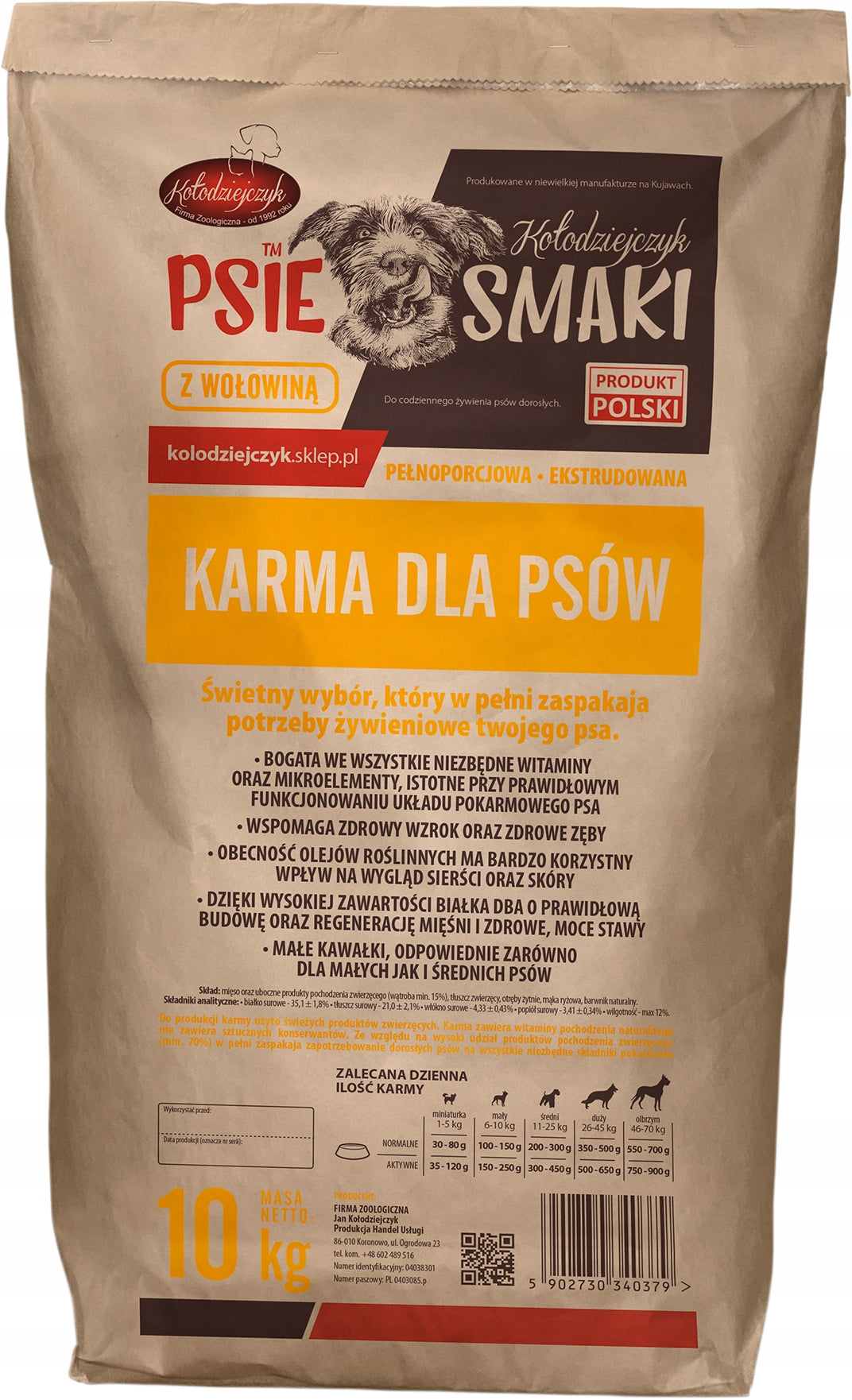 Kołodziejczyk | BEEF FOOD 10 kg for Dogs