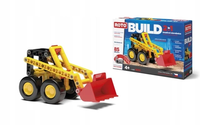 Konstruktorius Roto Build 2in1 statybinis traktorius - 85 dalys.