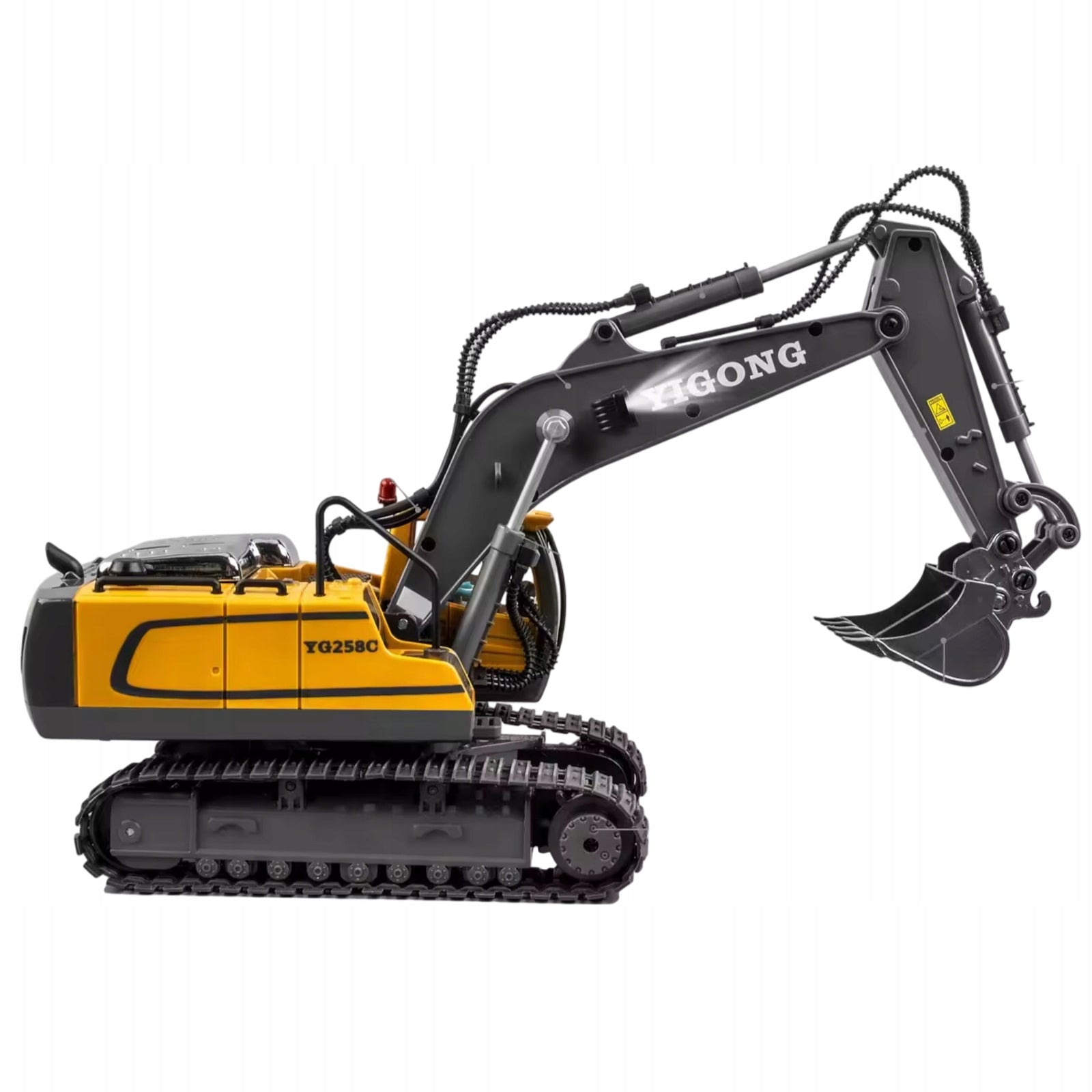 Koparka zdalnie sterowana metalowa łyżka 1:20 z dźwiękiem i LED Kind driving