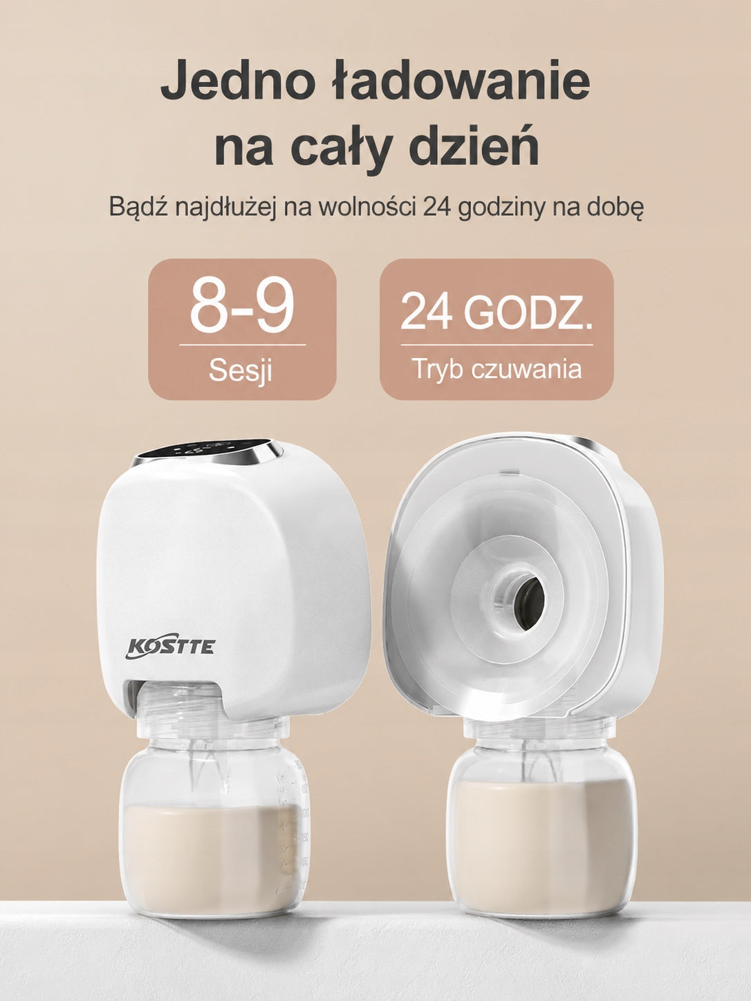 Kostte Portable Electric Breast Pump with LCD Panel Medical device no