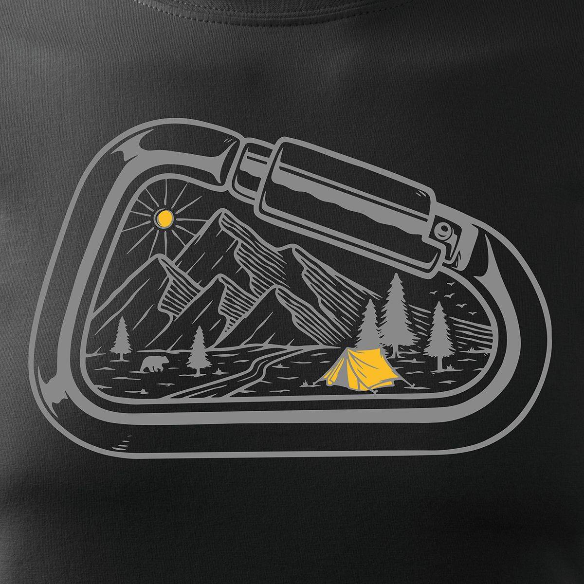 T-Shirt für Herren, schwarz