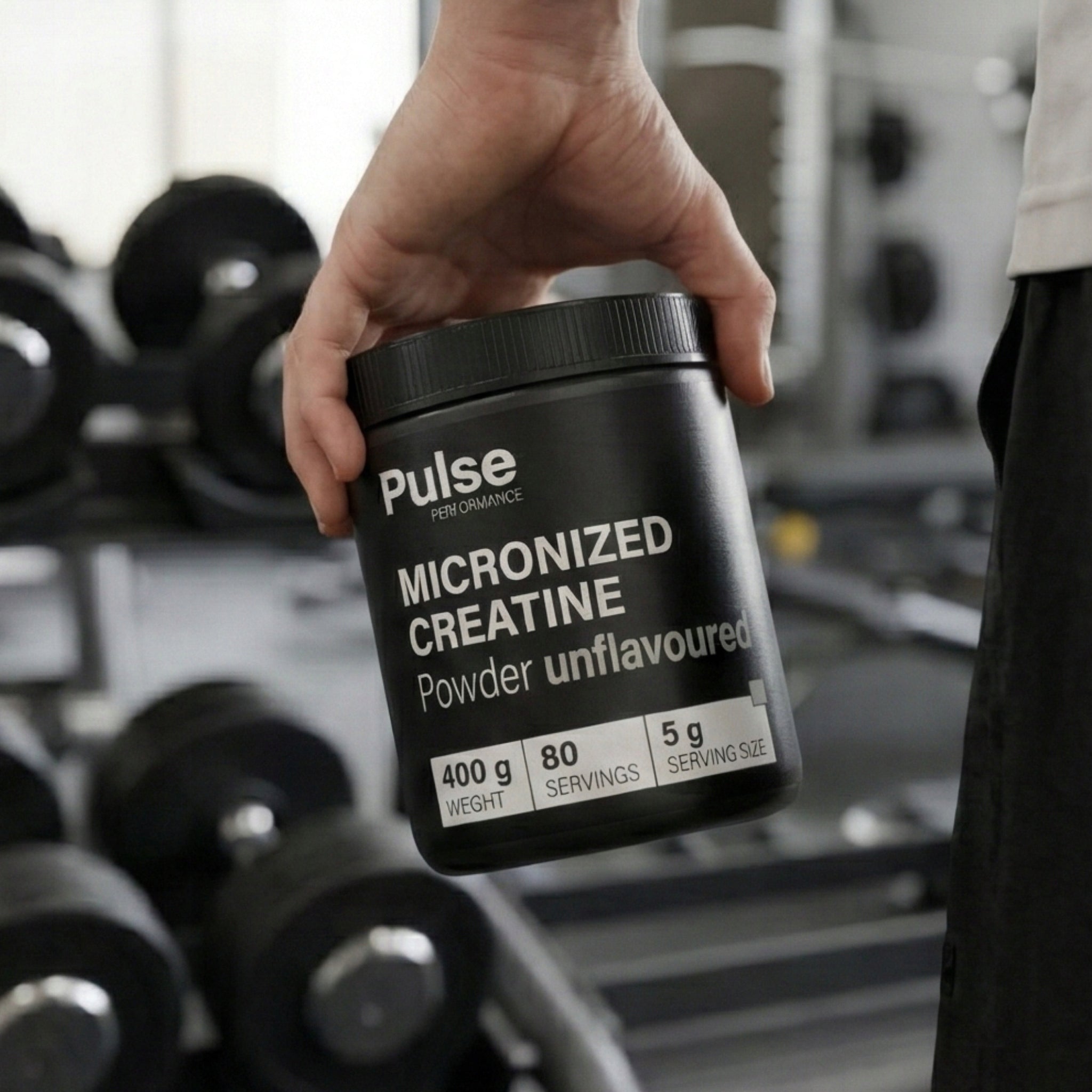 Kreatin monohydrát mikronizovaný, prášek, 99,9% čistota Pulse Performance Expiration date at least six months from the date of purchase