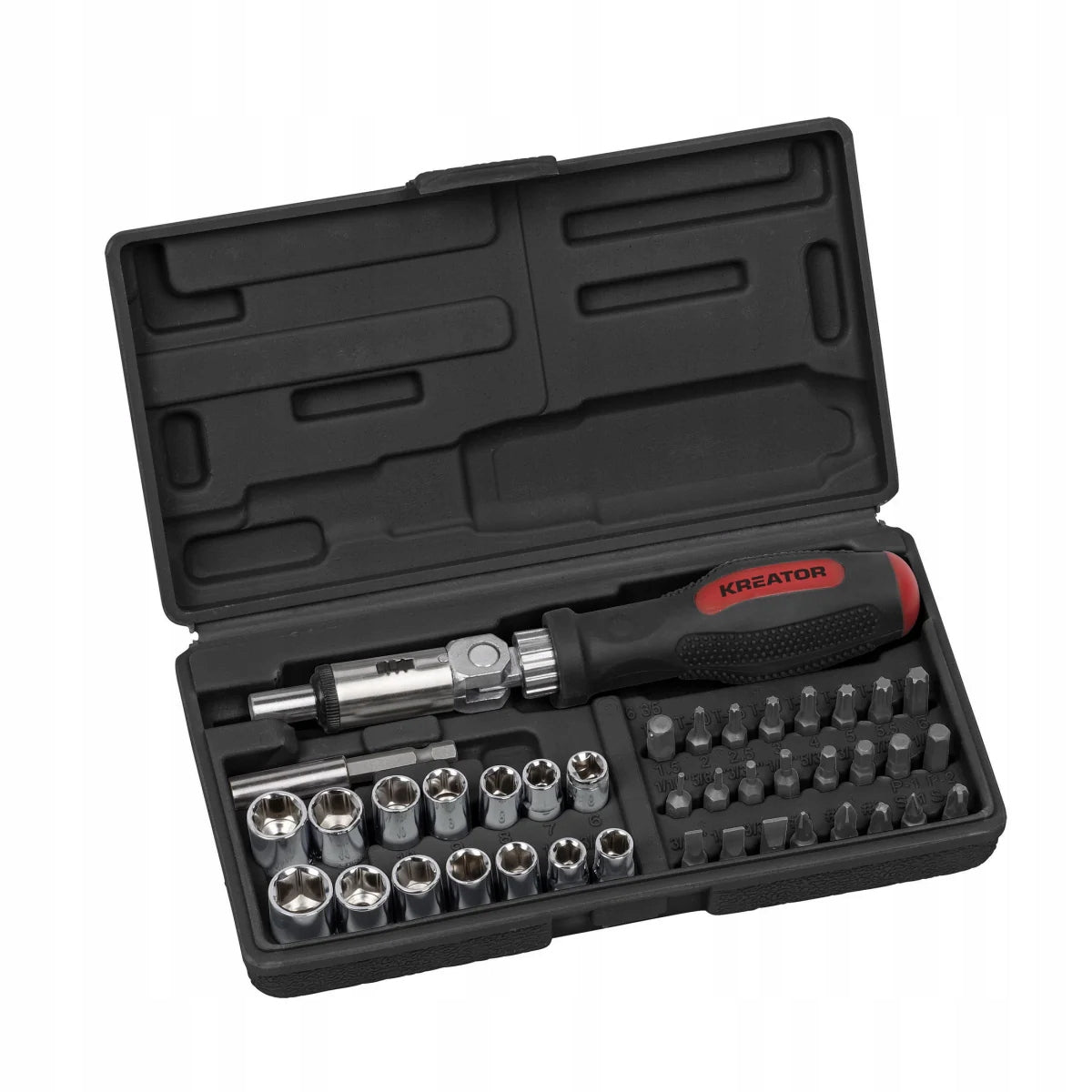 Kreator KRTH30101 - Ráčnový šroubovák 40 ks sada