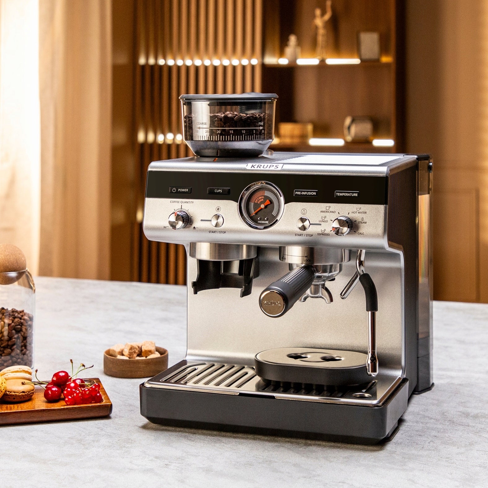 Krups Precision XP801T10 manual coffee maker with grinder Packaging status original