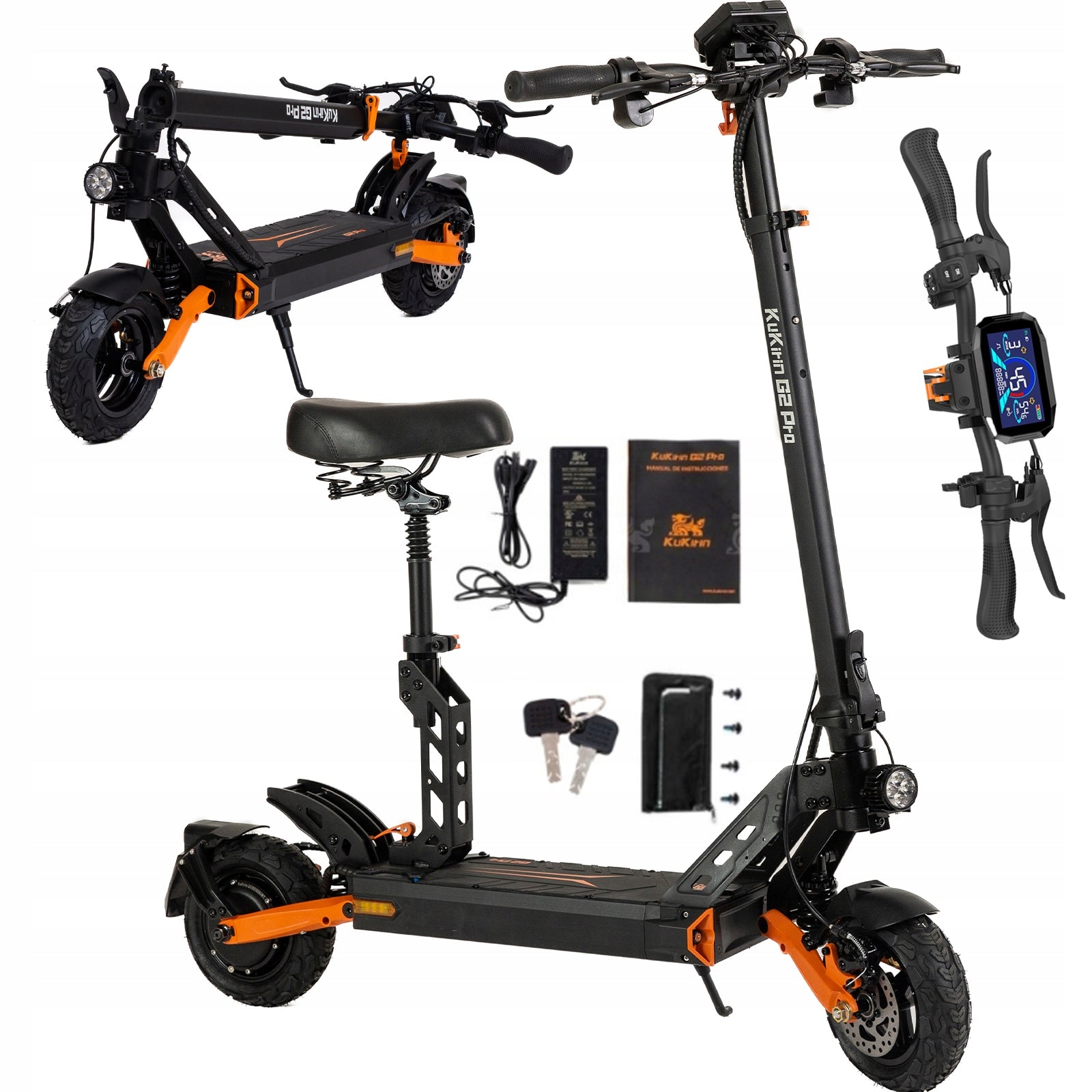 KuKirin G2 Pro Electric Vehicle 1000W Motor 48V15.6Ah 45km/h 58km 9'' 2026