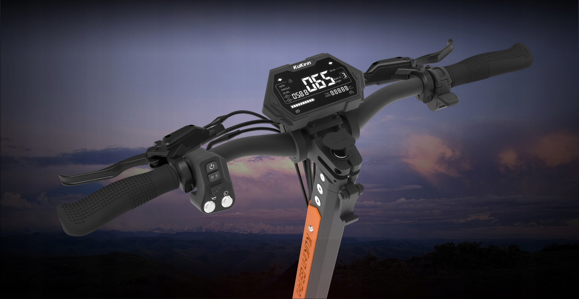 KuKirin G3 Pro Electric Scooter 2400W 10-Inch Off-Road Tires Engine power 1200 W