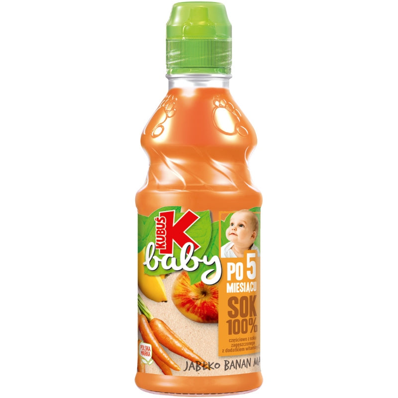 Kubuś Baby Juice Apple Banana Carrots 300ml Healthy Delicious Juice for Children Manufacturer code 5901067404754