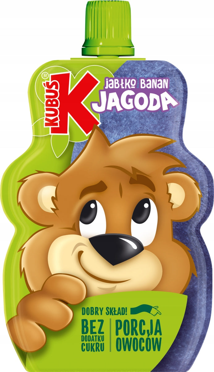 Kubuś Blueberry Flavoured Mousse Apple Banana 12x100g Manufacturer code 5901067464871