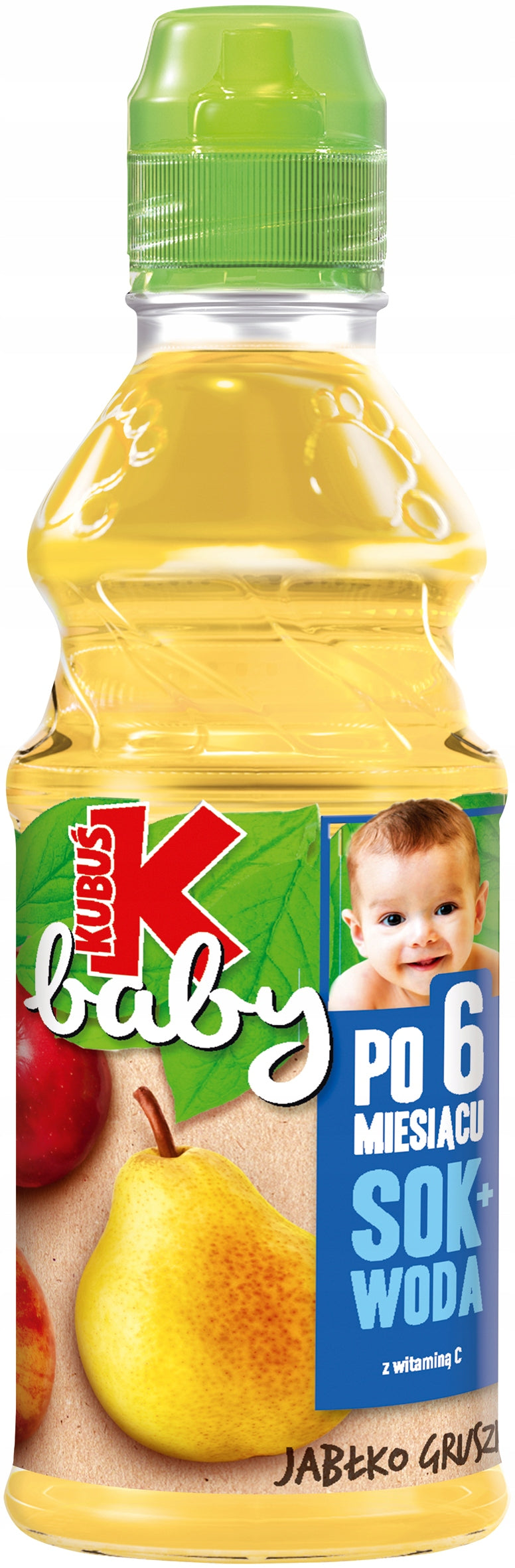 Kubuś baby JUICE + WATER apple pear without preservatives after 6 months 6x300ml Packaging status original