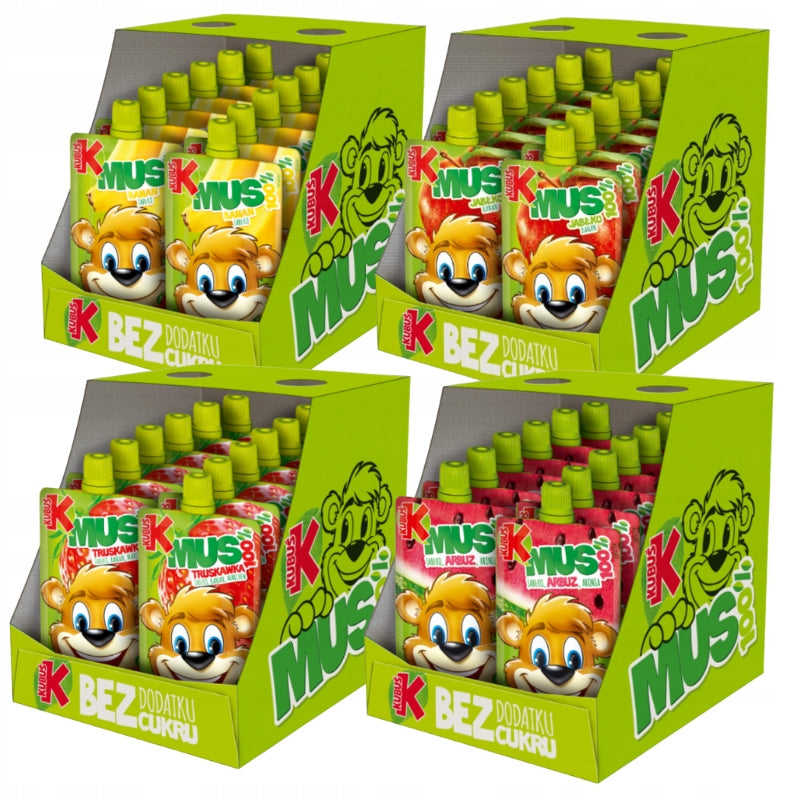 Kubuś mousse 100% apple mousse watermelon chokeberry, 100 g Brand Kubuś