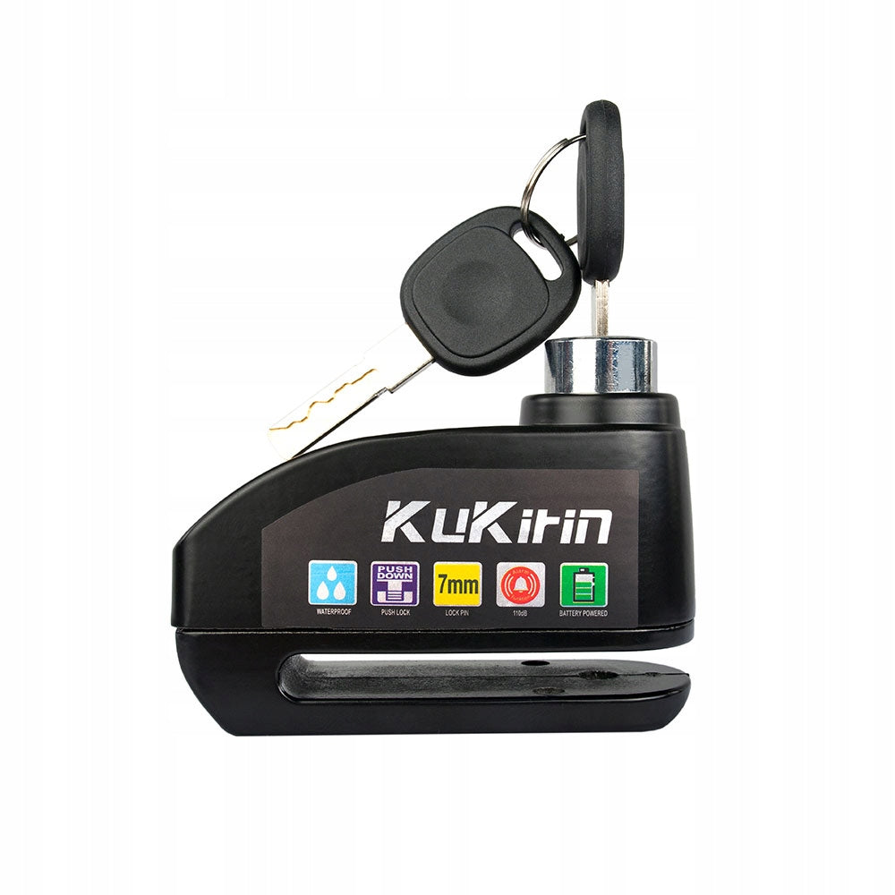 Kukirin Disc brake lock for bicycles/scooters with alarm Manufacturer code blokada hamulca tarczowego 01