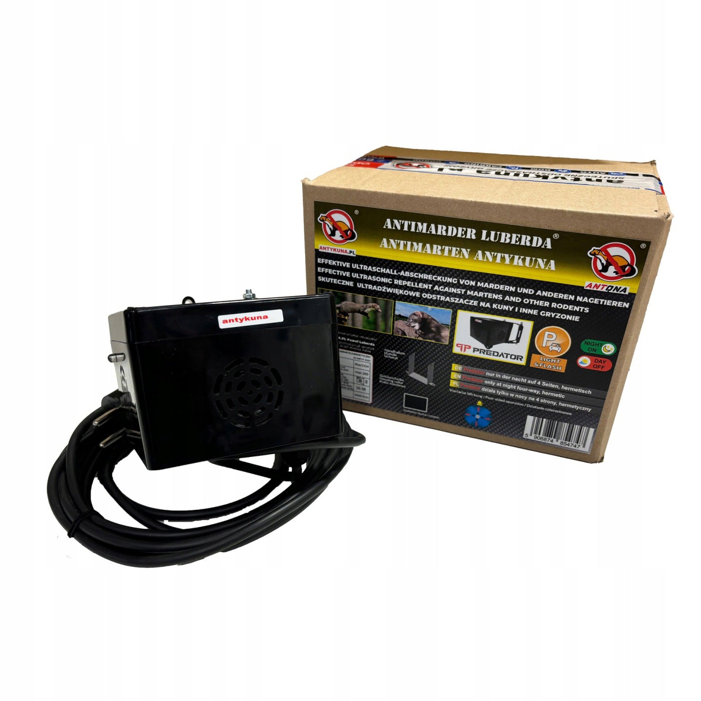 Kun Deterrent PREDATOR Quiet Home 4 Sided on Handle Power Supply 230V Brand Antykuna