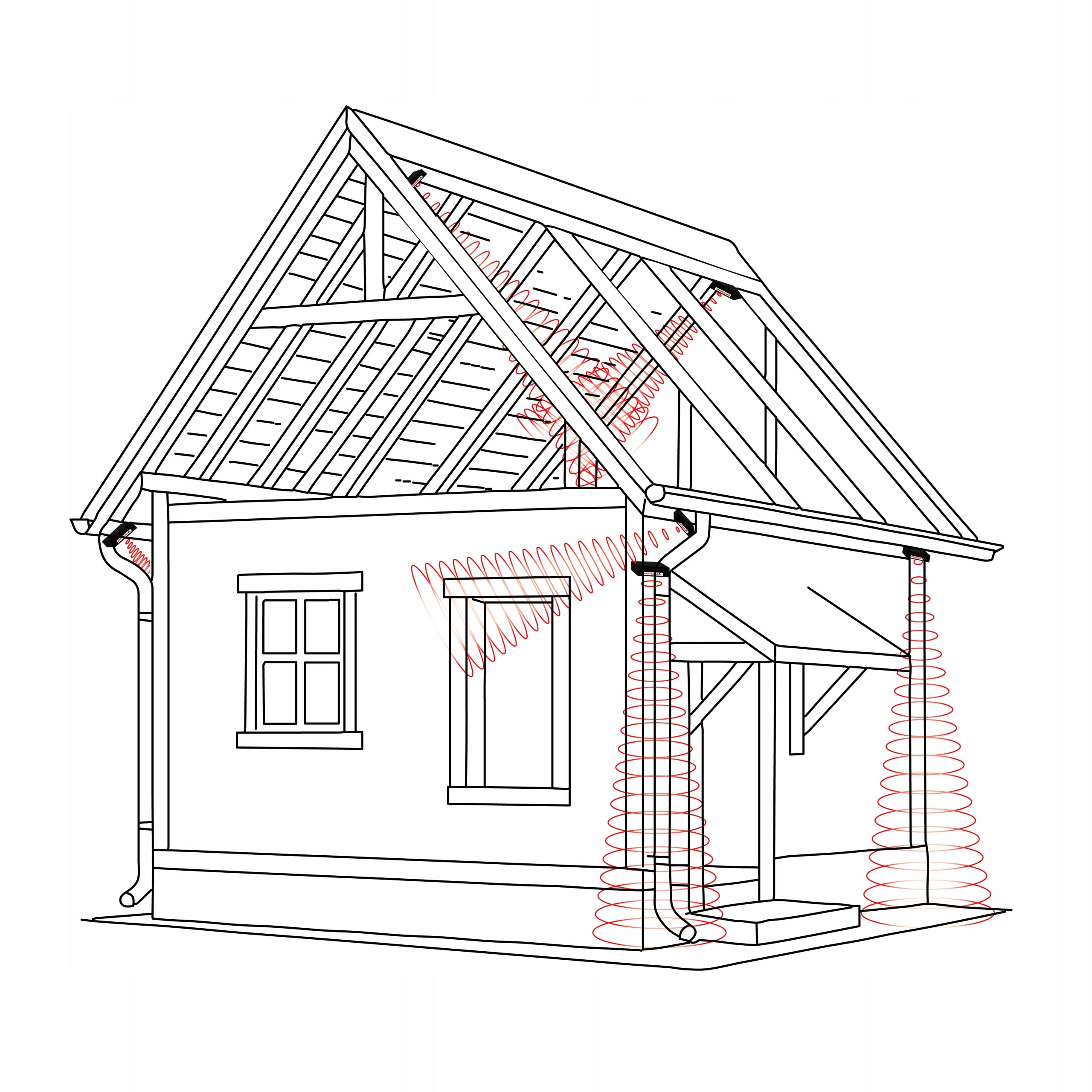 Kun repellent QUIET for attic/upper/attic, 1 Sided 230/12V Use Against martens