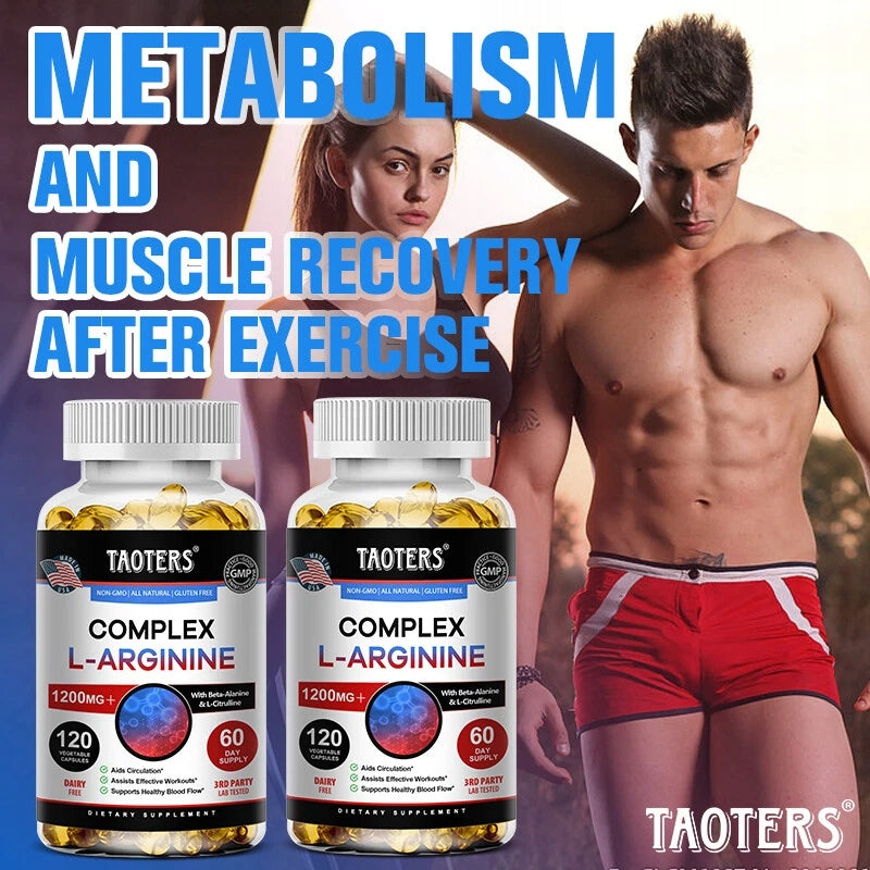 L-ARGININA 1200 mg nitric oxide tablets to support kapsu muscle growth Expiration date at least 1 year from the date of purchase