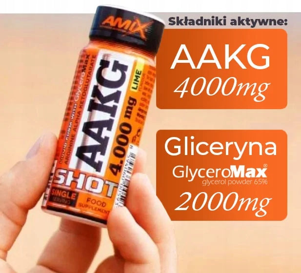 L ARGININA AAKG PUMP SHOT FOR DRINKING 4000MG L ARGININE Glycerol - pump! Packaging status original