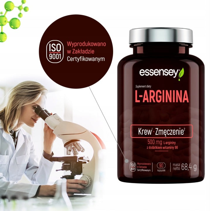 L-ARGININE HCL Strong Formula 90 Kaps Blood Supply Muscle Erection Oxygenation Expiration date not specified